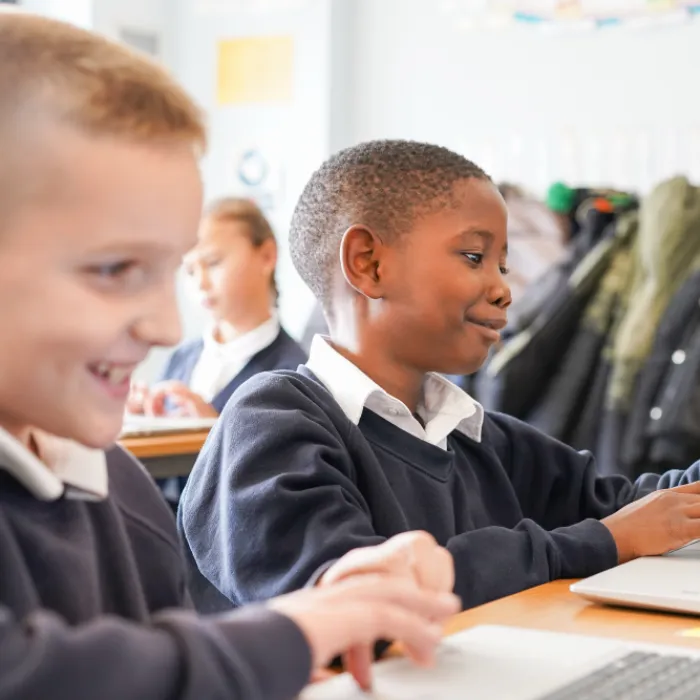 Temple Learning Academy - Pupils on Computers - 2023