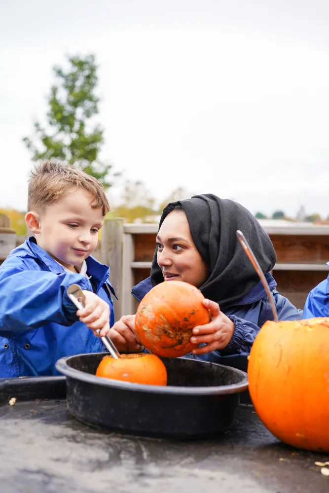 Temple Learning Academy - Teacher and Pupil Outdoor - 2023